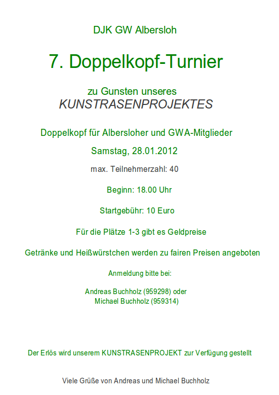 Infoblatt zum 7. Doko-Turnier (klicken zum vergrößern)