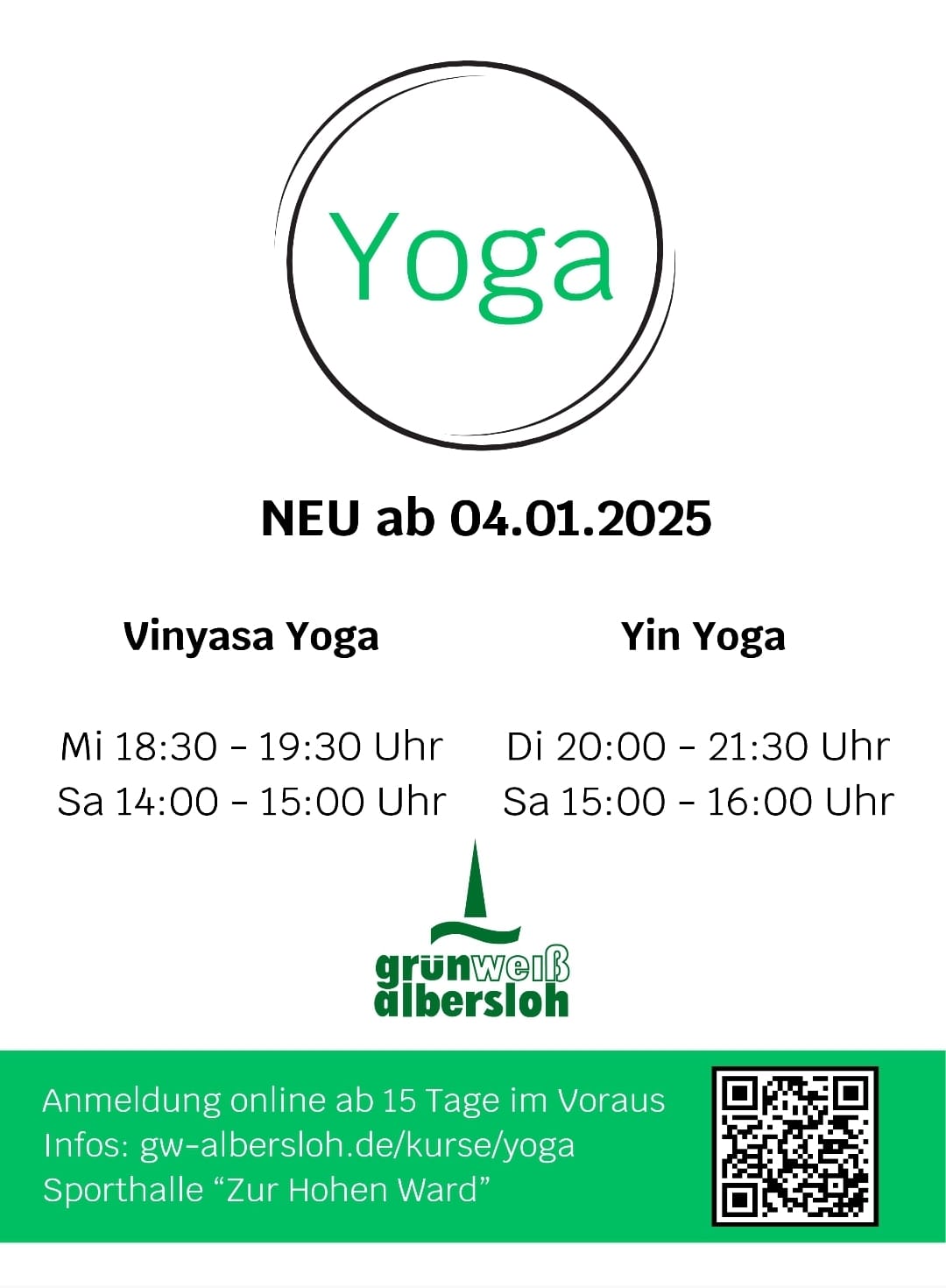 yoga kurse