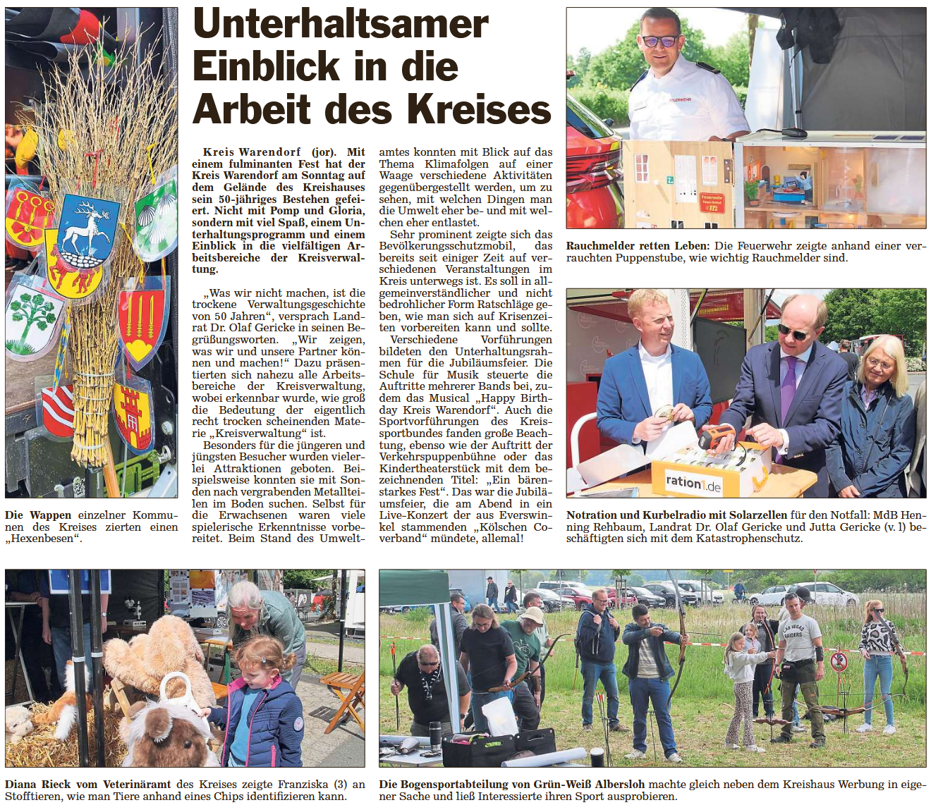 Bürgerfest WAF Bogensport Artikel Glocke